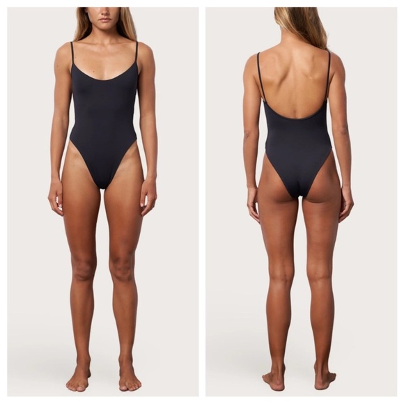 Toast Swim High Hip One Piece Swimsuit in Moonless Night SZ M NWT - Picture 1 of 4